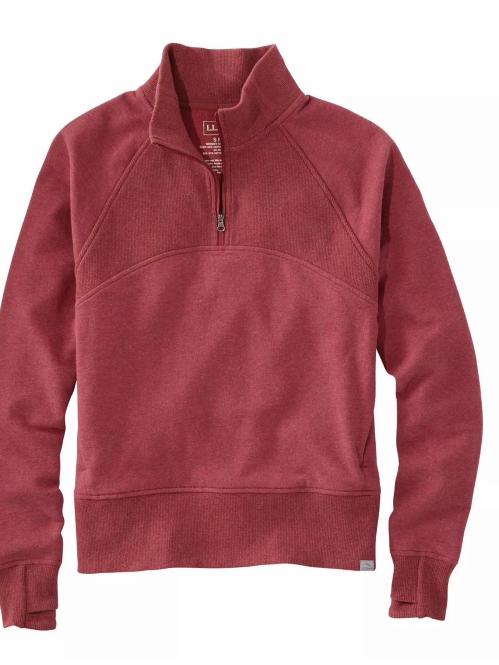 LL bean cozy pullover sz 2x like new in red chestnut heather